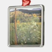 ひまわりの花（Jacek Malczewski著） メタルオーナメント (左)