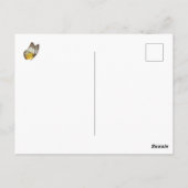 ひまわりの蝶 いい1日を ポストカード ポストカード (裏面)