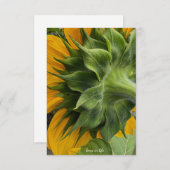 ひまわりの裏側 ノートカード (正面/裏面)