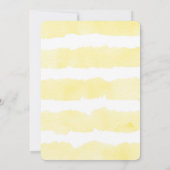 ひまわりの誕生日パーティーの少女への招待 招待状 (裏面)