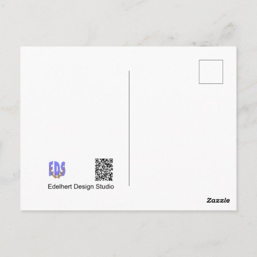 ひまわりの誕生日ポストカード ポストカード (裏面)