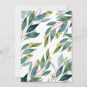 ひまわりの誕生日招待状 招待状 (裏面)