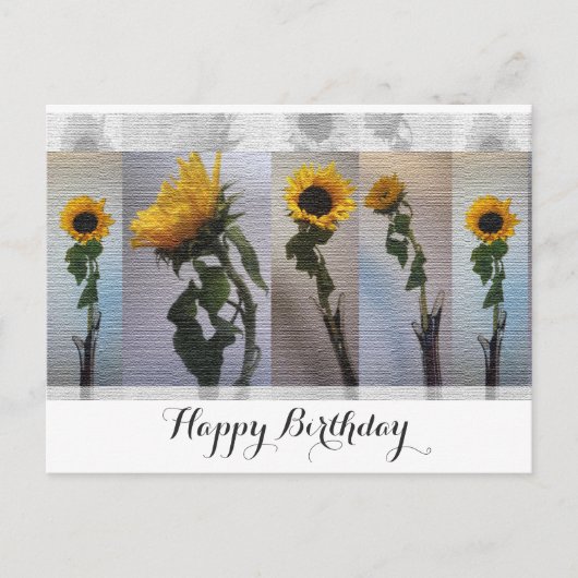 ひまわりの誕生日 ポストカード (正面)
