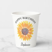 ひまわりの誕生日 紙コップ (正面)