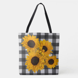 ひまわりの賛美トート トートバッグ