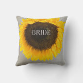 ひまわりの贈り物 クッション (裏面)