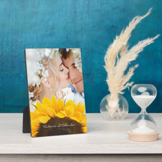 ひまわりの贈り物 フォトプラーク (側面)