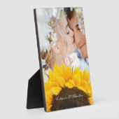ひまわりの贈り物 フォトプラーク (側面)