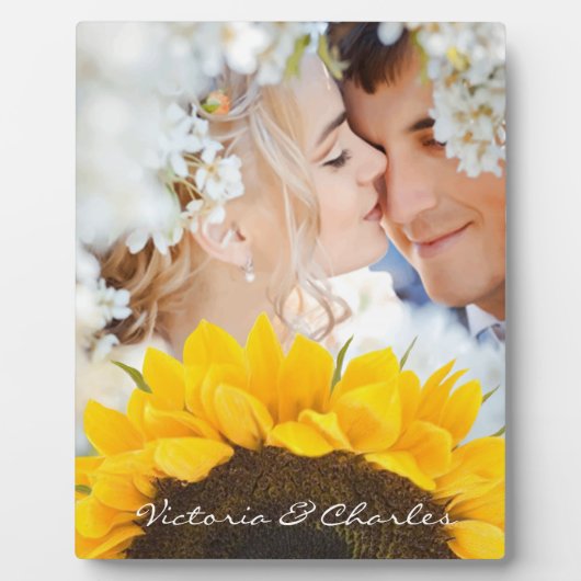 ひまわりの贈り物 フォトプラーク (正面)