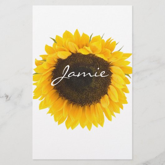 ひまわりの贈り物 便箋 (正面)