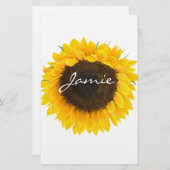 ひまわりの贈り物 便箋 (正面/裏面)