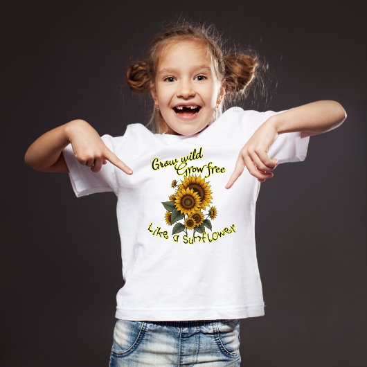 ひまわりの輝きキッズTシャツ Tシャツ