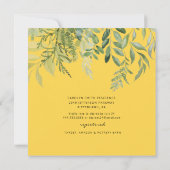 ひまわりの開花素朴写真ブライダルシャワー 招待状 (裏面)