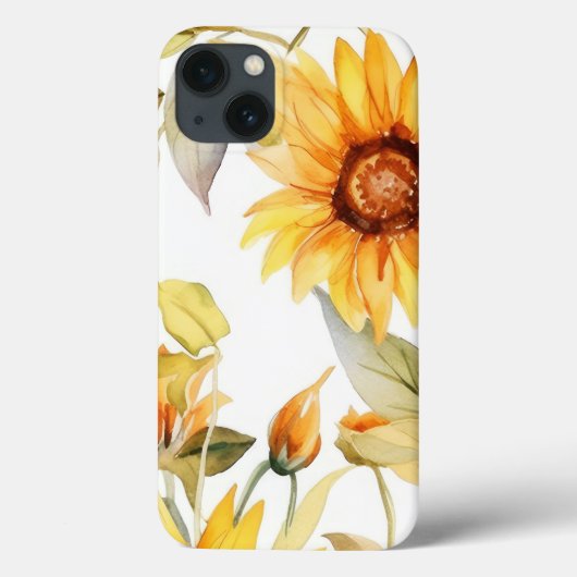 ひまわりの開花 Case-Mate iPhoneケース (裏面)