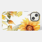 ひまわりの開花 iPhoneケース (裏面横)