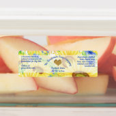 ひまわりの防水石鹸と化粧品 ラベル (貼付)