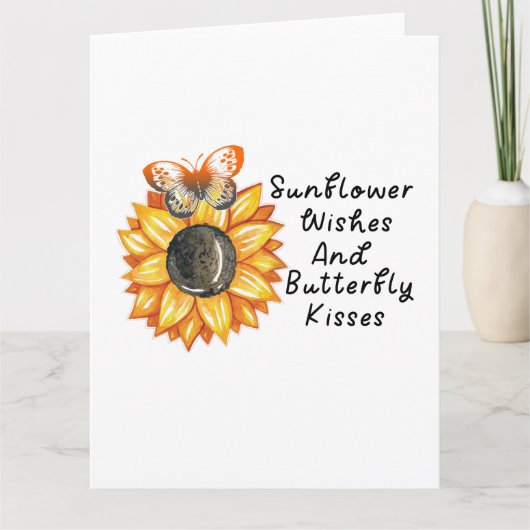 ひまわりの願いと蝶のキス ひまわりB カード (正面)