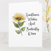 ひまわりの願いと蝶のキス, ひまわりB カード (黄色い花)