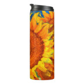 ひまわりの飾り付け。ヴァンゴッホスタイル模造。  タンブラー (回転右)