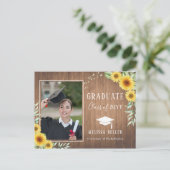 ひまわりの飾り木の卒業式 シーズンポストカード (スタンド正面)