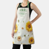 ひまわりの黄色い台所用品 エプロン (インサイチュ)