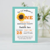 ひまわりの1歳誕生日 招待状 (スタンド正面)