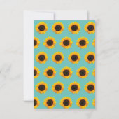 ひまわりの1歳誕生日 招待状 (裏面)