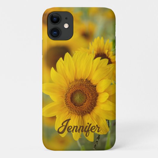 ひまわりのiPhoneカバー オーダーメイド Case-Mate iPhoneケース (裏面)