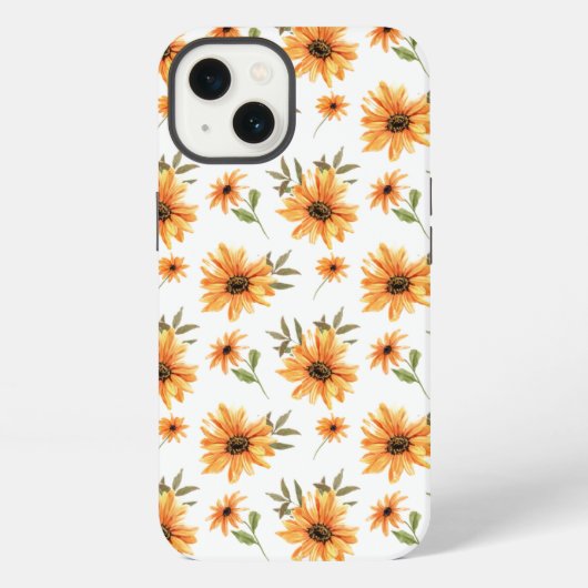 ひまわりのiPhone / iPadケース iPhoneケース (裏面)