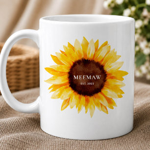 ひまわりのMeeMaw コーヒーマグカップ