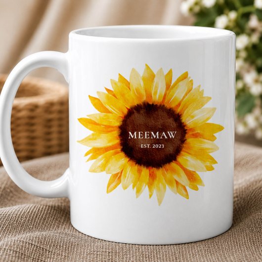 ひまわりのMeeMaw コーヒーマグカップ