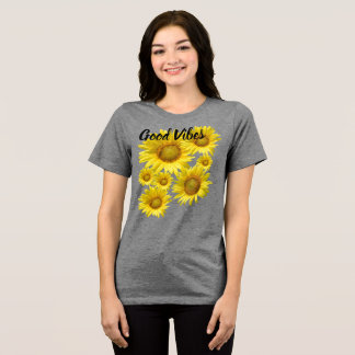 ひまわりのTシャツ、グッドバイブス トライブレンドＴシャツ
