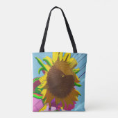 ひまわりはっきりしたトートバッグ トートバッグ (裏面)