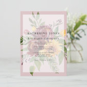 ひまわりはっきりしたフローラピ結婚ンク 招待状 (スタンド正面)