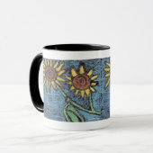 ひまわりは永遠に - CHOCのための子供たちの芸術 マグカップ (正面左)
