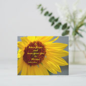ひまわりは花のように生きろ 写真撮影 ポストカード (スタンド正面)