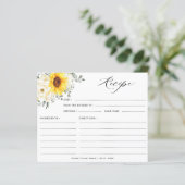 ひまわりアイボリー牡丹フローラブライダルシャワーレシピ (スタンド正面)