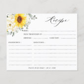 ひまわりアイボリー牡丹フローラブライダルシャワーレシピ (正面)