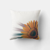 ひまわりアクセント装飾用クッション- "ハッピー日" クッション (裏面)