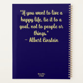 ひまわりアットナイトイエローブルーフラワーフローラ プランナー手帳 (裏面)