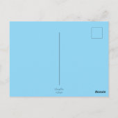 ひまわりアットナイトブルーイエローグリーンフラワーフローラ ポストカード (裏面)