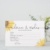 ひまわりアドバイスとウィッシュブライダルシャワー 便箋 (スタンド正面)