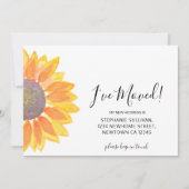 ひまわりアナウンスメントカードを移動 案内状 (正面)