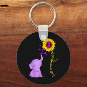 ひまわりアルツハイマー認識度 キーホルダー (正面)