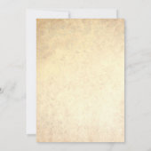 ひまわりアンティーク再生結婚式招待状 招待状 (裏面)