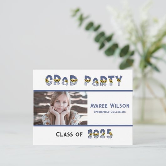 ひまわりアンデニム写真高校 ポストカード (スタンド正面)