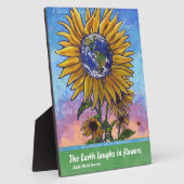 ひまわりアースアート フォトプラーク (側面)