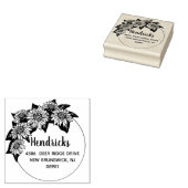 ひまわりアーチの名前とアドレス ラバースタンプ (押印)