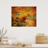 ひまわりアートのポスター/プリント ポスター (キッチン)