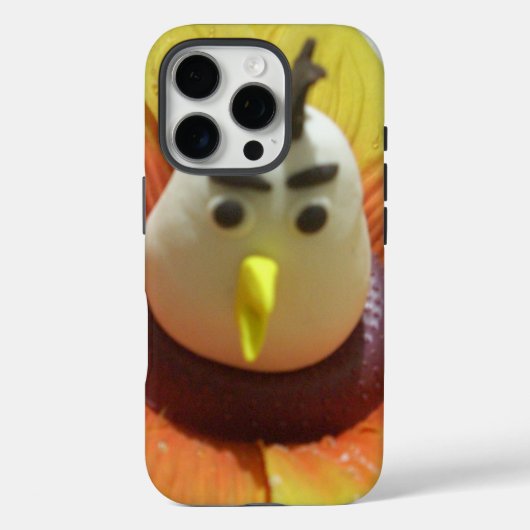 ひまわりアートの彫刻された鳥プリント Case-Mate iPhoneケース (裏面)